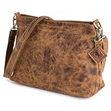 Berliner Bags Vintage Schultertasche Marbella M, Umhängetasche aus Leder, Handtasche für Frauen -...