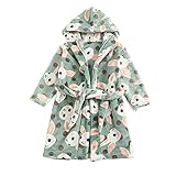 Petalum Plüsch-Kleid für Kinder, Bademantel, Kapuze, Herbst, Winter, Flanell, Unisex,...