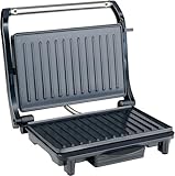 12V Kontaktgrill für LKW, Auto & Wohnmobil – 120W Elektrogrill mit LED-Kontrollleuchten,...