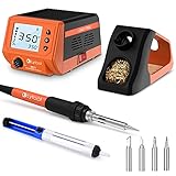 Lötstation, Lytool 60W Lötstation mit großem Display, Temperaturbereich 180°C – 480°C,...