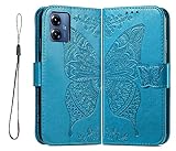 GOKEN Hülle für Motorola Moto G14, Schutzhülle Case Cover TPU/PU Leder Flip Brieftasche...