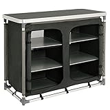 CampFeuer - Campingschrank, Campingküche mit Aluminiumgestell, ca. (L) 102 cm x (B) 47 cm x (H) 82...