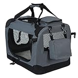 EUGAD Hundebox, Hundetransportbox faltbar Hundetasche, Transportbox für Hunde Katze, S 50x35x35cm,...