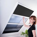 Kombi Dachfenster-Plissee - Sonnenschutz & Fliegengitter für Dachfenster 110 x 160 cm (für Fenster...