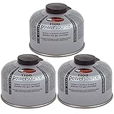 Go System 3 x Schraubkartusche Ventil Gas Kartusche Kocher Iso Butan/Propan 100 g