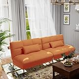 COMHOMA Sofa Schlafsofa mit Schlaffunktion, überzug Futon Klappsofa, Bettcouch, ecksofa, Couch...