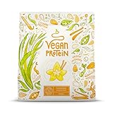 Veganes Proteinpulver - 600g Vanille Eiweißpulver - 22g Protein (auf 30g) - Premiumqualität Vegan...