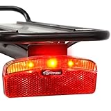 toptrek Fahrrad Rücklicht Dynamo und E-Bike, StVZO Zugelassen Rücklicht Fahrrad Gepäckträger mit...