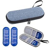 Insulin Kühltasche mit 2 Kühlakku,Klein Diabetes Tasche Kühlbox für Diabetikerutensilien Pen...