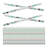 FIXOSHEE 100 Stück 100 Stück Bleistifte mit Radiergummi Holzstifte Panda Motiv Lustige Tierstifte...