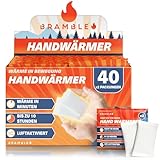 Bramble – Handwärmer (40 Paar, 80 insgesamt) – Luftaktivierte Taschenwärmer für...