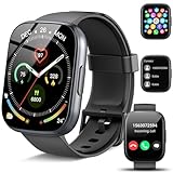 Smartwatch Damen Herren, 1.95' Smartwatch mit Bluetooth Anruf Textfunktion, Fitnesstracker mit...