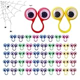 Fingerpuppe Augen | 50 Stück Kinder-Augenringe - Bunte Fingerpuppen Set Als Partygeschenke Für...
