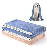 TAIYUNWEI Handtuch Hunde,2 Stück Microfaser Handtücher für Hunde Katzen,Handtücher für...