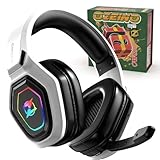 Ozeino Wireless Gaming-Kopfhörer für PC/Ps4/Ps5 Kopfhörer mit USB-A und USB-C Transmitter...