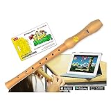 Voggenreiter Blockflöte aus Bergahorn für Kinder ab 6 Jahre inkl. Flute Master (Lernsoftware App)...