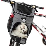 Fahrrad-Tragetasche für Haustiere, mehrere Farboptionen und geräumig, langlebig für tägliche...