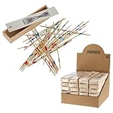 Posten Anker Mikado Stäbchen, Holzkiste mit 41-Teilig, 19cm Pickup Sticks Familienspiele...