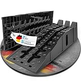SELLOGX® Auffahrrampe PKW 2er Set | Hochbelastbare Auto Rampe bis 5 T | Auffahrhilfe & Einfahrt...