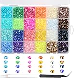 24000Pcs Strasssteine für Nägel, BetterJonny Hitzefix Strasssteine zum Basteln 3mm Nail Art...