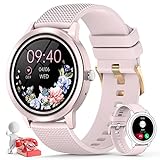 Nendefin Smartwatch Damen mit Telefonfunktion 1,32 Zoll HD Armbanduhr mit Sprachassistent Fitness...