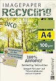 TATMOTIVE Imagepaper Recyclingpapier Öko 100g/qm DIN A4, FSC zertifiziert, geeignet für alle...