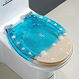 GZDZ WC-Sitz mit Absenkautomatik, Harz, 36,1 x 42 cm, robuster WC-Sitz, Absenkautomatik,...