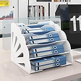 PUNCIA Dokumentenablage A4 Briefablage 5 Ablagefächer PVC Schreibtisch Datei Organizer Papierablage...