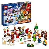 LEGO 60352 City Adventskalender 2022 Weihnachtsspielzeug mit Weihnachtsmann-Minifigur und festlicher...