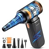 Kotopa Elektrische Staubgebläse, 3 Gang 200000 RPM Electric Air Duster mit 8000 mAh Akku Ultraleise...