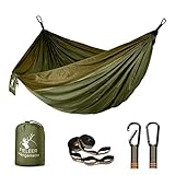 Fieleer Ultraleicht Reise Camping Hängematte Outdoor Hammock | Mit Premium Karabinern&2,5cm Breiten...
