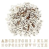 Ziyonix 208 Holzbuchstaben (je 8 von A-Z), Mini Holz Buchstaben für Wohnkultur Frühkindliche...