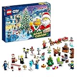 LEGO 60381 City Adventskalender 2023, Weihnachtskalender mit 24 Geschenken inkl. Weihnachtsmann- und...