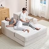 Wumagin Schlafsofa Couch Cord Schlafsessel Big Sofa mit Schlaffunktion, 135 * 152 * 80cm...