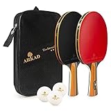 ARKAD Tischtennisschläger Set [für Outdoor Spiele] • Premium Tischtennis Set mit...