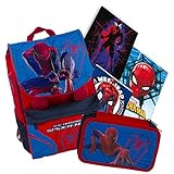 Giochi preziosi - Schoolpack Spiderman Rucksack + Federmäppchen + 3 Maxi-Hefte gratis