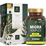 VITACTIV Migra Komplex - 90 Mutterkraut Kapseln für Kopf Balance - Plus Ingwer Extrakt, Magnesium,...