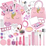 31PCS Kinderschminke Set Mädchen Schminkkoffer Mädchen Schminke Kinder Mädchen Schminkset...