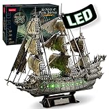 CubicFun 3D Puzzle LED Fliegenden Holländers Großes Modellschiff,Geburtstagsgeschenk für...