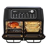 MAXXMEE Heißluft-Fritteuse Doppelkammer 11 Liter | Clevere Kombination aus Heißluftofen, Grill &...