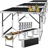 KESSER® Multifunktionstisch Profi 3- teilig, 100 x 60 cm, Tapeziertisch 90kg Gesamtbelastung, mit...