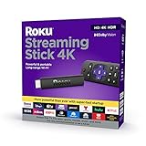 Roku Streaming Stick 4K 2021 | Streaming-Gerät, 4K/HDR/Dolby Vision mit Roku Sprachfernbedienung...