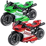 Danbghyuo 2PCS Legierung Motorrad Spielzeug,Fahrzeug Spielzeug,Motorrad Modell,für Freunde und...