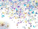 Lhbwhiz 4000 Stück Konfetti,Glitzer confetti Geburtstag Deko,Pailletten Streudeko,Sterne Und Mond...