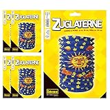 Idena 90124 - Laterne Sonne & Mond, 5 Stück, 16 x 24 cm, Lampion, Papierlaterne, Zuglaterne, Sankt...