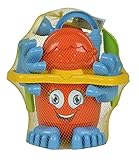 Simba 107113021 - Eimergarnitur mit Füßen, Sandspielzeug, Sandkasten, Wasserspielzeug, 11 Teile,...
