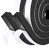 fowong Dichtungsband Schaumstoffband Moosgummi Selbstklebend 25mm(B) x25mm(D) Fenster Klimaanlage...