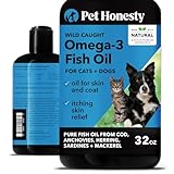 PetHonesty 100% natürliches Omega3 Fischöl für Hunde aus Island – Omega3 für Hunde –...