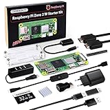 GeeekPi Raspberry Pi Zero 2 W Starter Kit with RPi Zero 2 W Case, 32GB SD Card Preloaded OS, QC3.0...