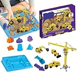 Wuvfojca Sandbau-Set für Baustelle – Raumfahrtspielzeug für | Strandspielzeug Rollenspiel –...